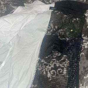 Rhinestone t shirt dress - worn once - for 3 hours .